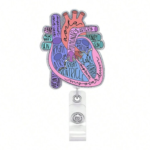 Retractable Cardiac Badge Holder