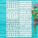 English Lettering Stencils