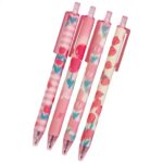 Set of 4 Pink Tulips Pattern -Gel Pen
