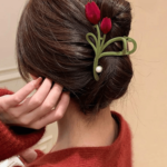 Velvet Rose Claw Clip