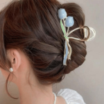 Pastel Blues Tulip Clip