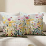 Butterflies Gardenia Cushion Covers