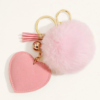 Rhinestone Pink Hearts Charm