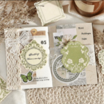 30 Pieces of Retro Relief Letterpress - (Mint Green)